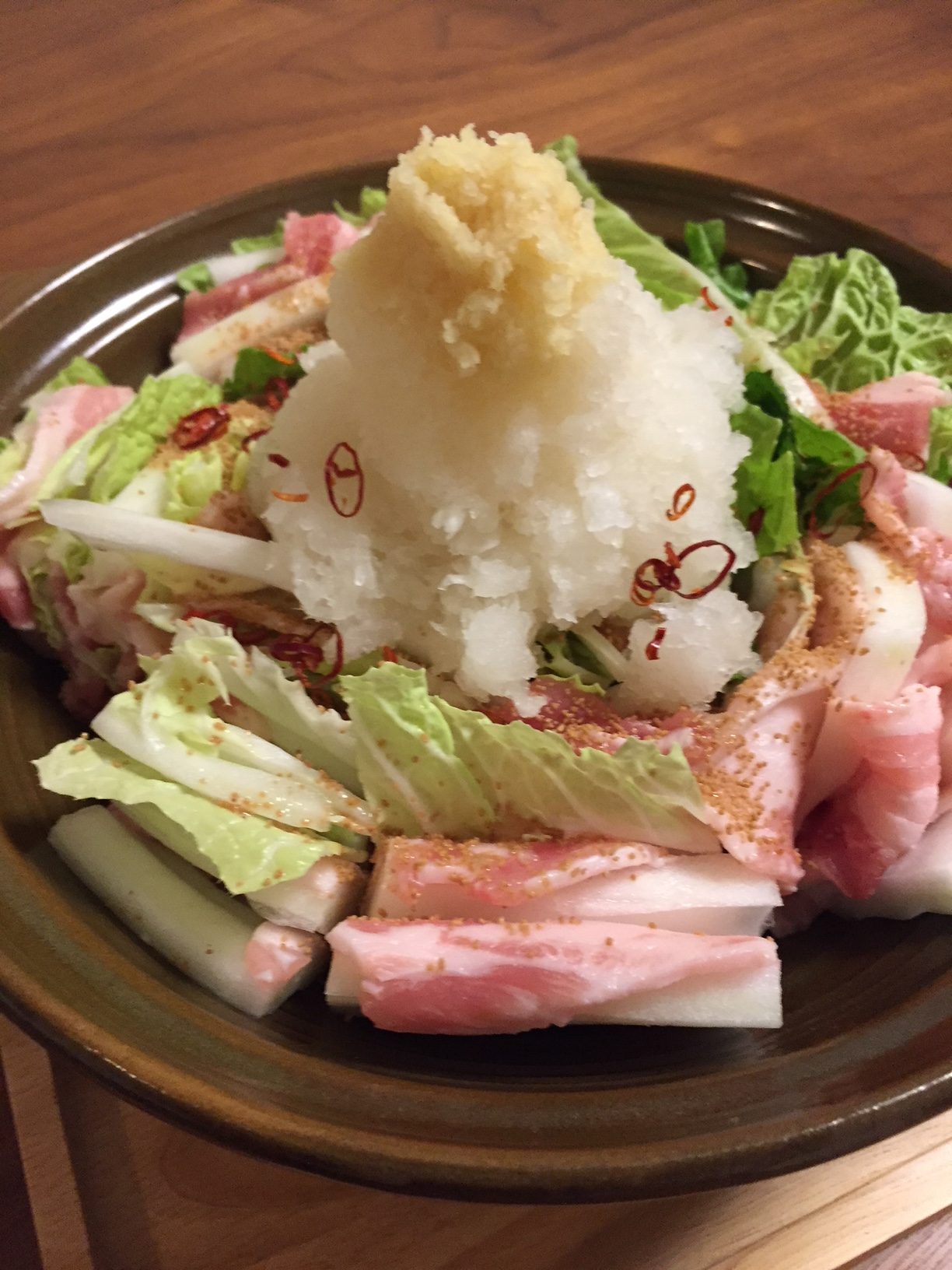 みぞれしょうが鍋